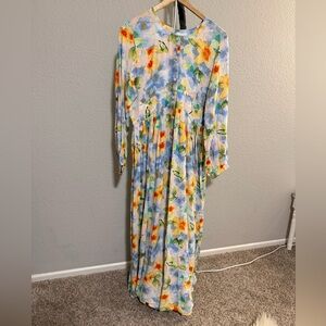 Floral Long Sleeve Maxi Dress